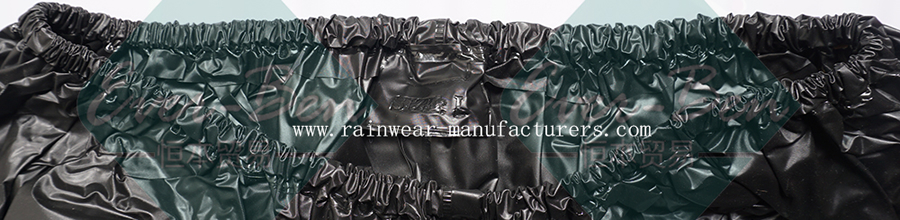 China black PVC waterproof rain pants waist